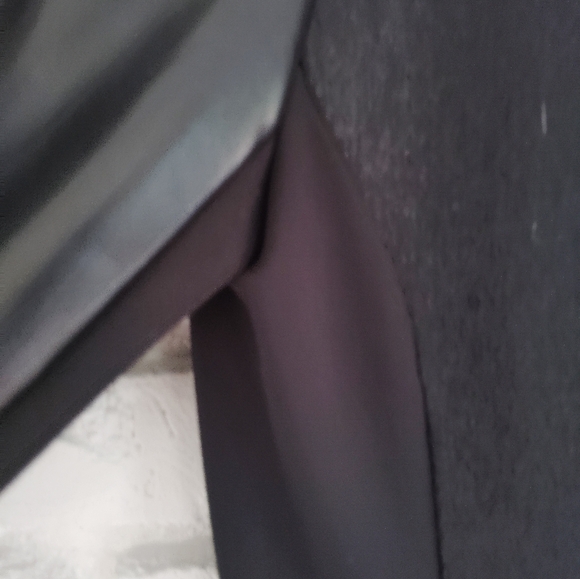 Chico's Moto Zip Jacket w/Faux Leather Sleeves And Collar sx 1 - Picture 3 of 5